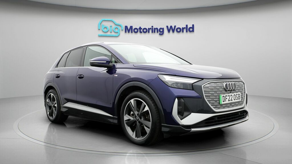 Audi Q4 E Tron S Line Blue