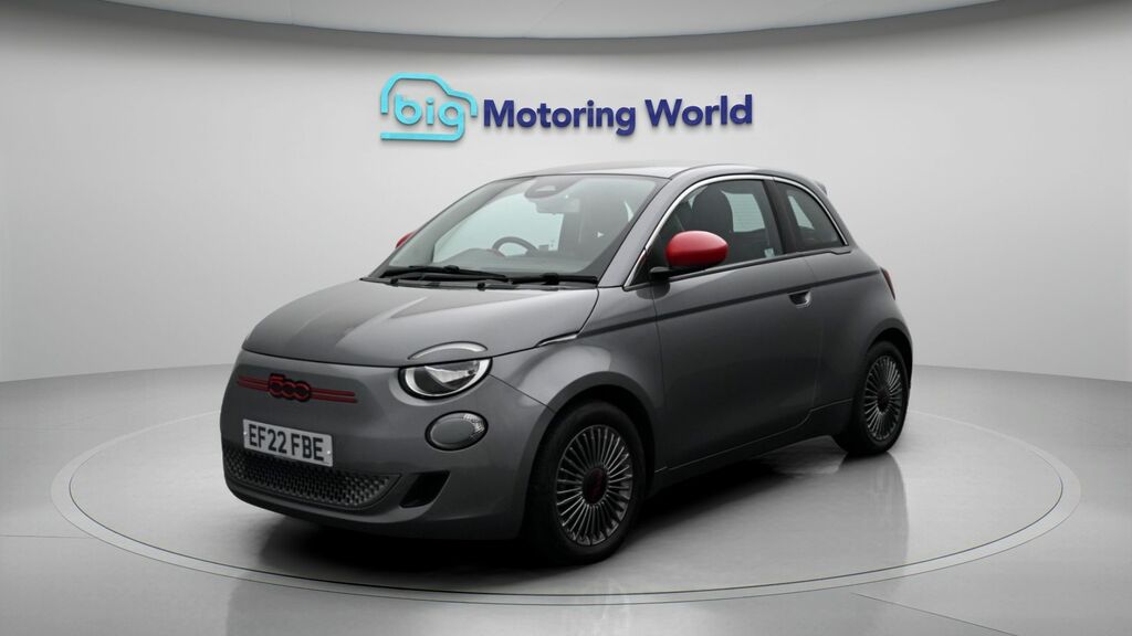 Fiat 500E Red Grey #3