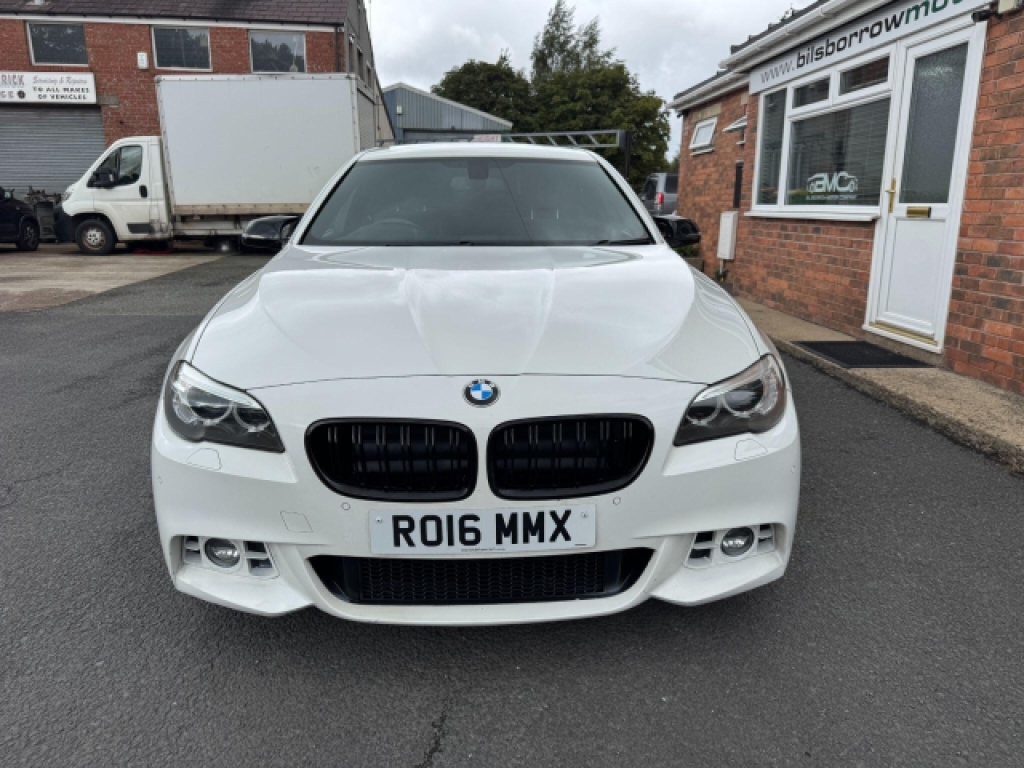 BMW 5 Series 2.0 520D M Sport Euro 6 S S White #2