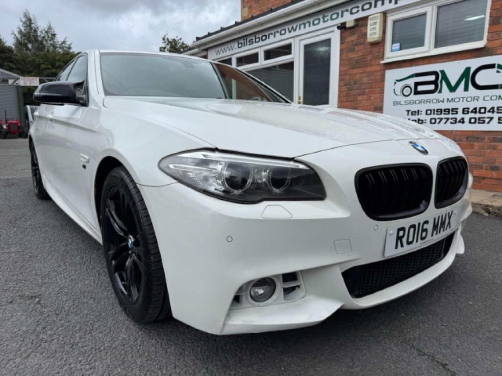 BMW 5 Series 2.0 520D M Sport Euro 6 S S White #5