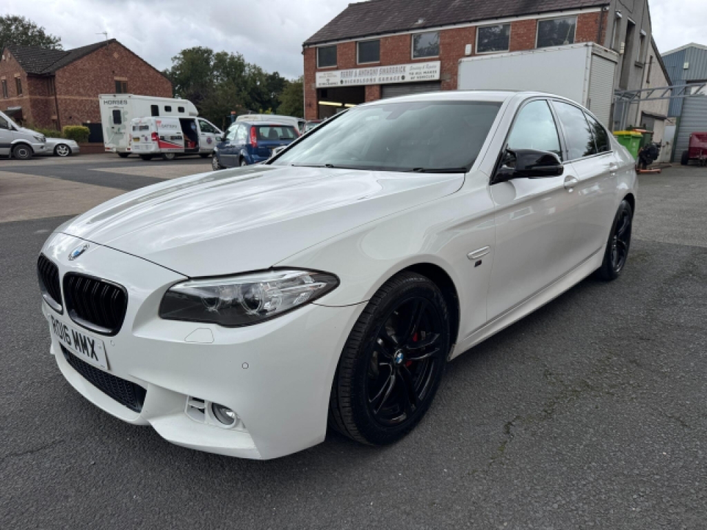 BMW 5 Series 2.0 520D M Sport Euro 6 S S White #3