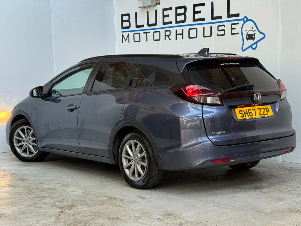 Honda Civic 1.6 I-dtec Se Plus Tourer Euro 5 Ss Blue #4
