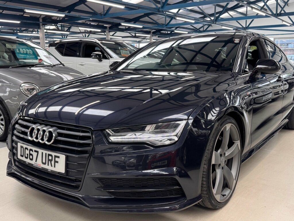 Audi A7 3.0 Tdi V6 Black Edition Sportback S Tronic Quattr Blue #3
