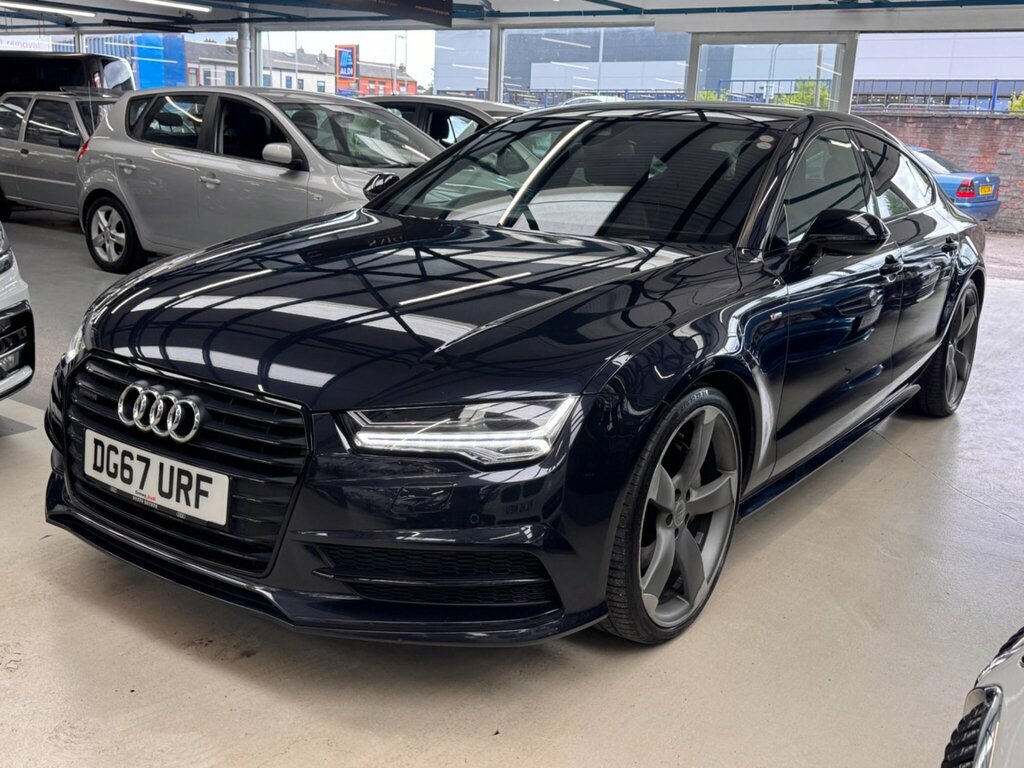 Audi A7 3.0 Tdi V6 Black Edition Sportback S Tronic Quattr Blue #4