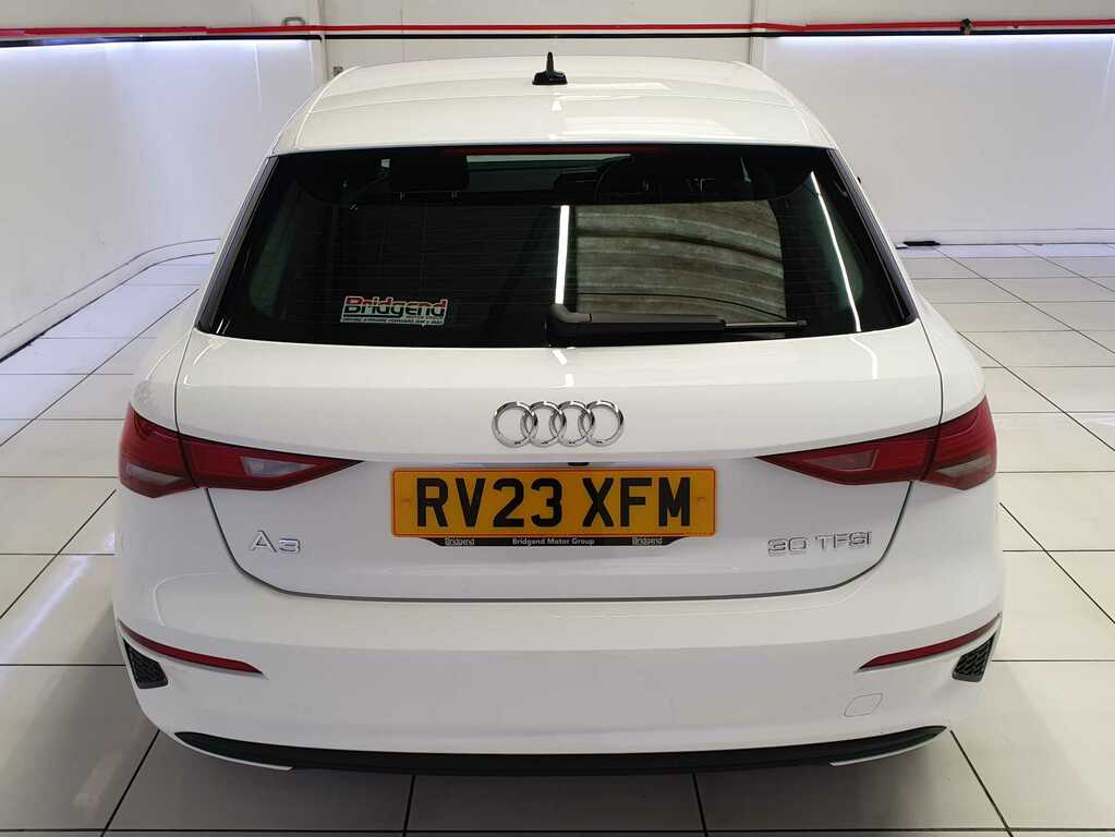 Audi A3 1.0 Tfsi 30 Technik Sportback RV23XFM White #5
