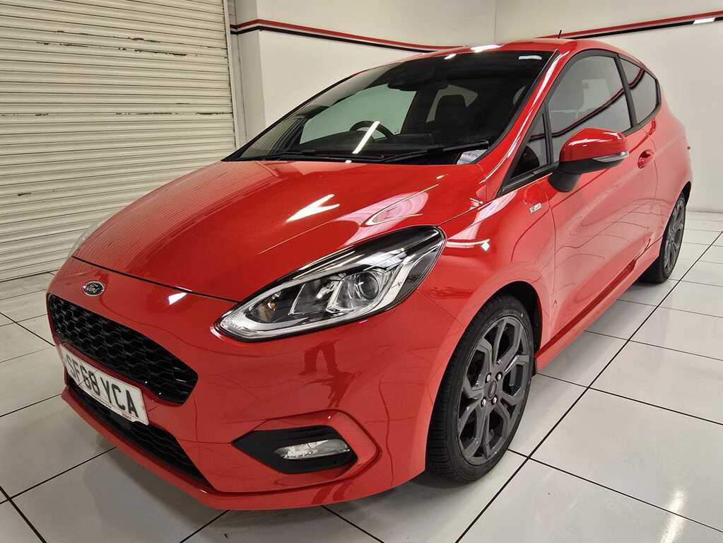 Ford Fiesta 1.0T Ecoboost Gpf St-line Hatchback SF68YCA Red #3