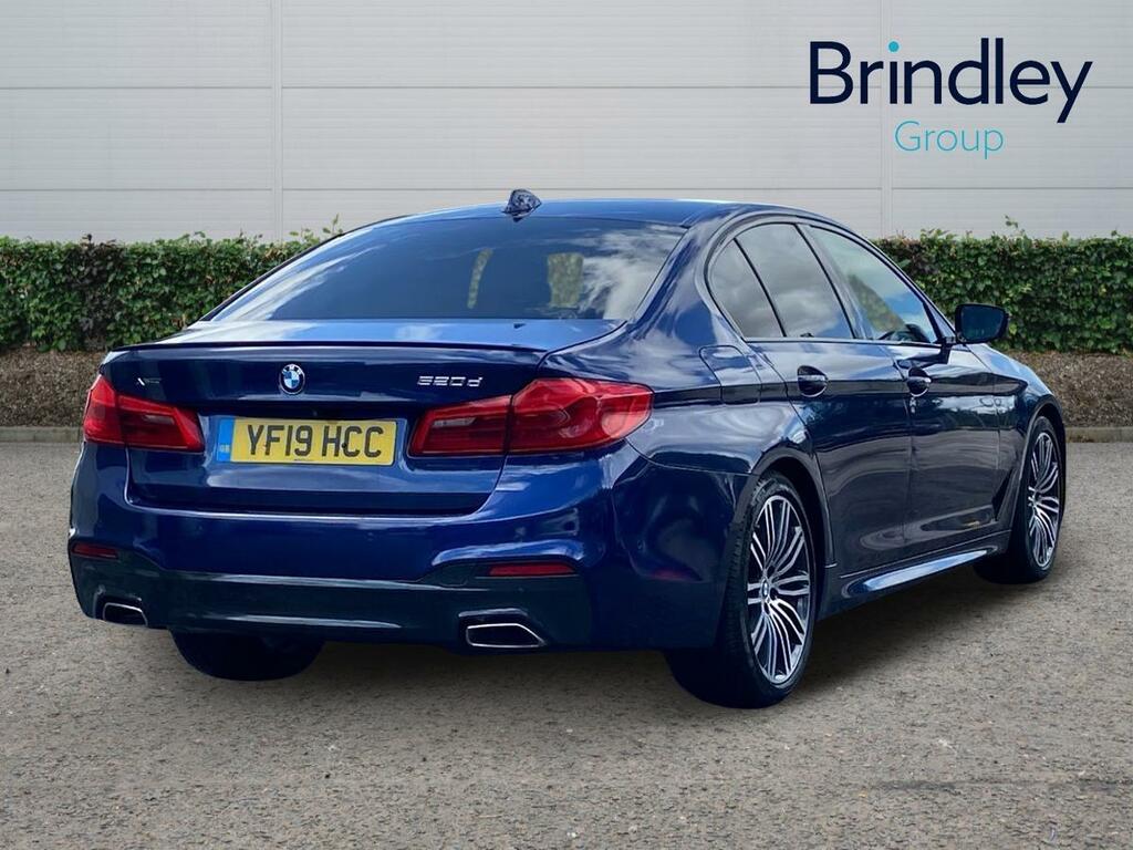 BMW 5 Series 2.0 520D M Sport Saloon Xdrive Eur Blue #4