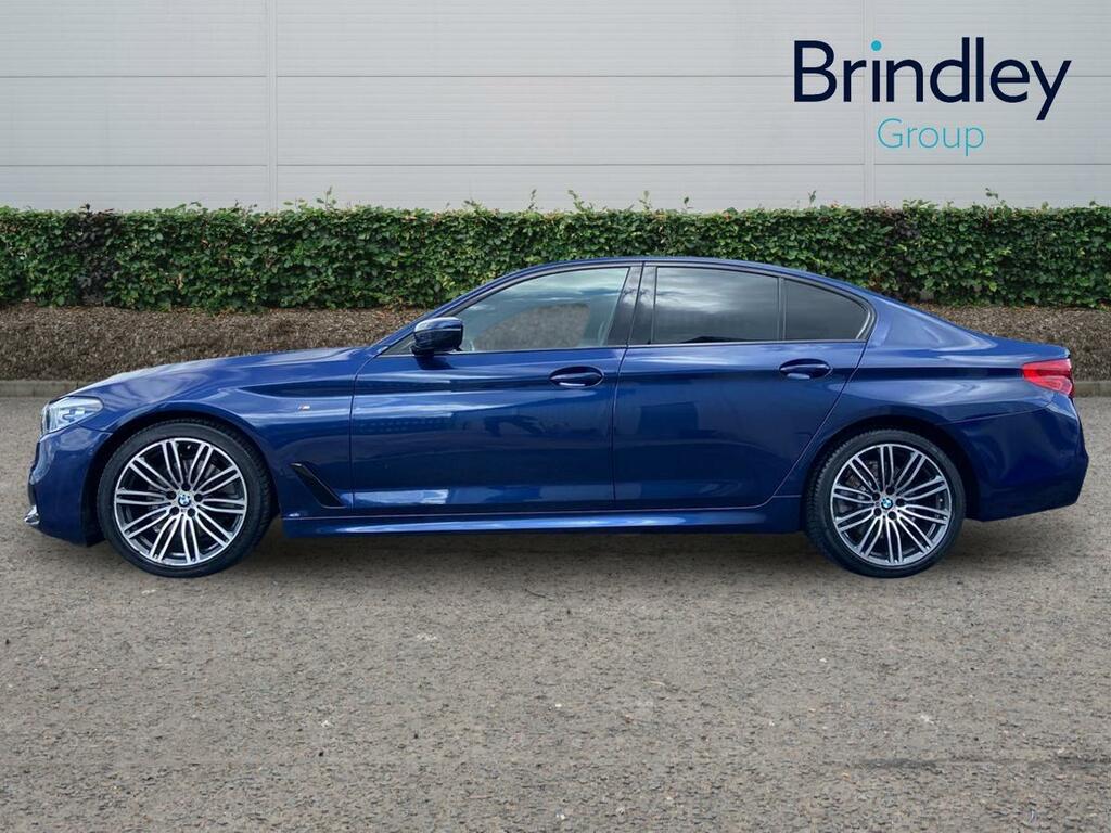 BMW 5 Series 2.0 520D M Sport Saloon Xdrive Eur Blue #5