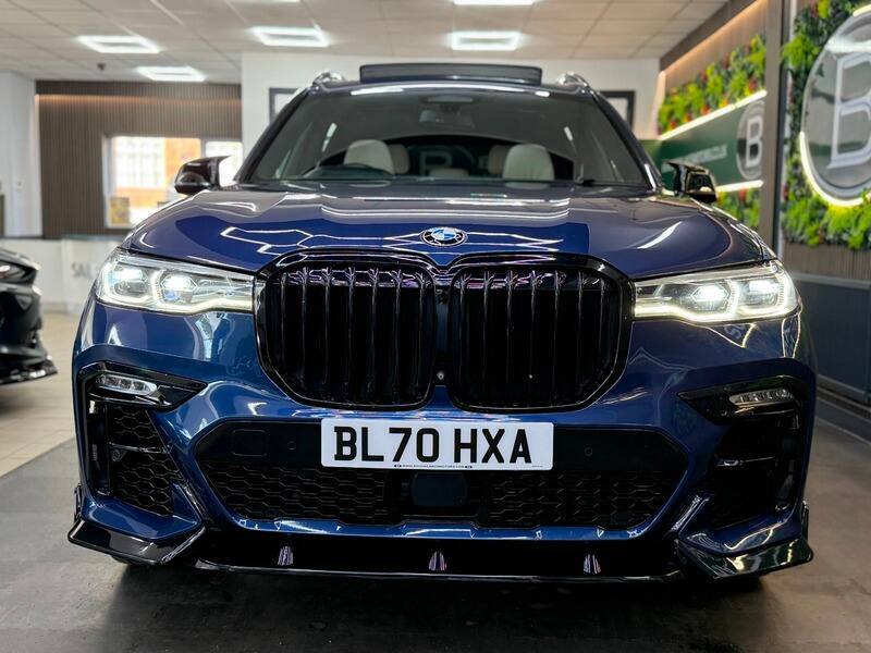 BMW X7 M50d 4X Services Huge Spec Blue #4