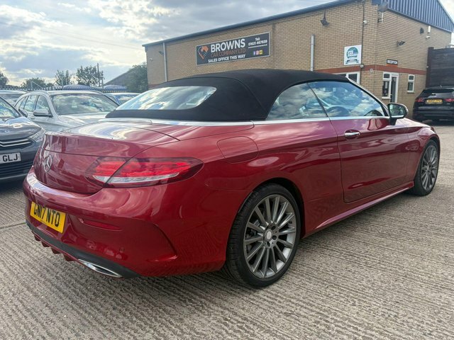 Mercedes-Benz C Class 2.1 C250d Amg Line Premium Plus Cabriolet G-tron Red #3