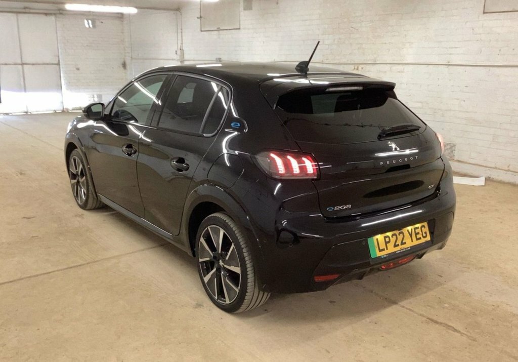 Peugeot e-208 Hatchback Black #3