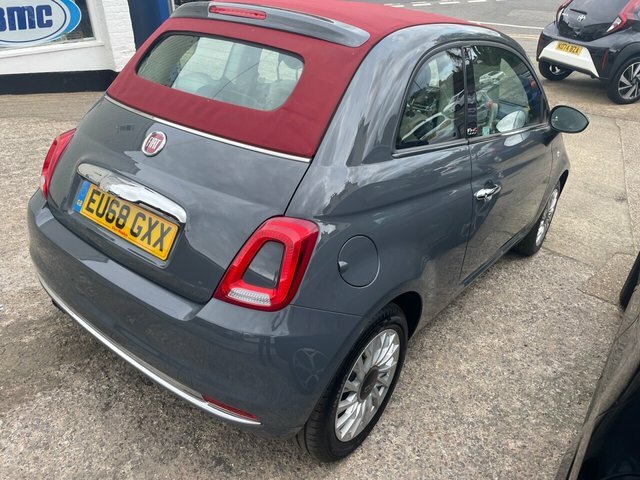 Fiat 500C 2018 1.2 Lounge Convertible Euro Grey #5