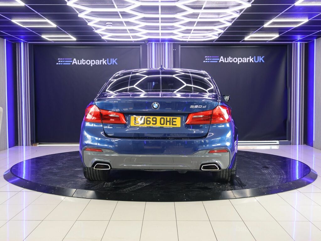 BMW 5 Series 2019 2.0 520D M Sport Saloon Euro Blue #4
