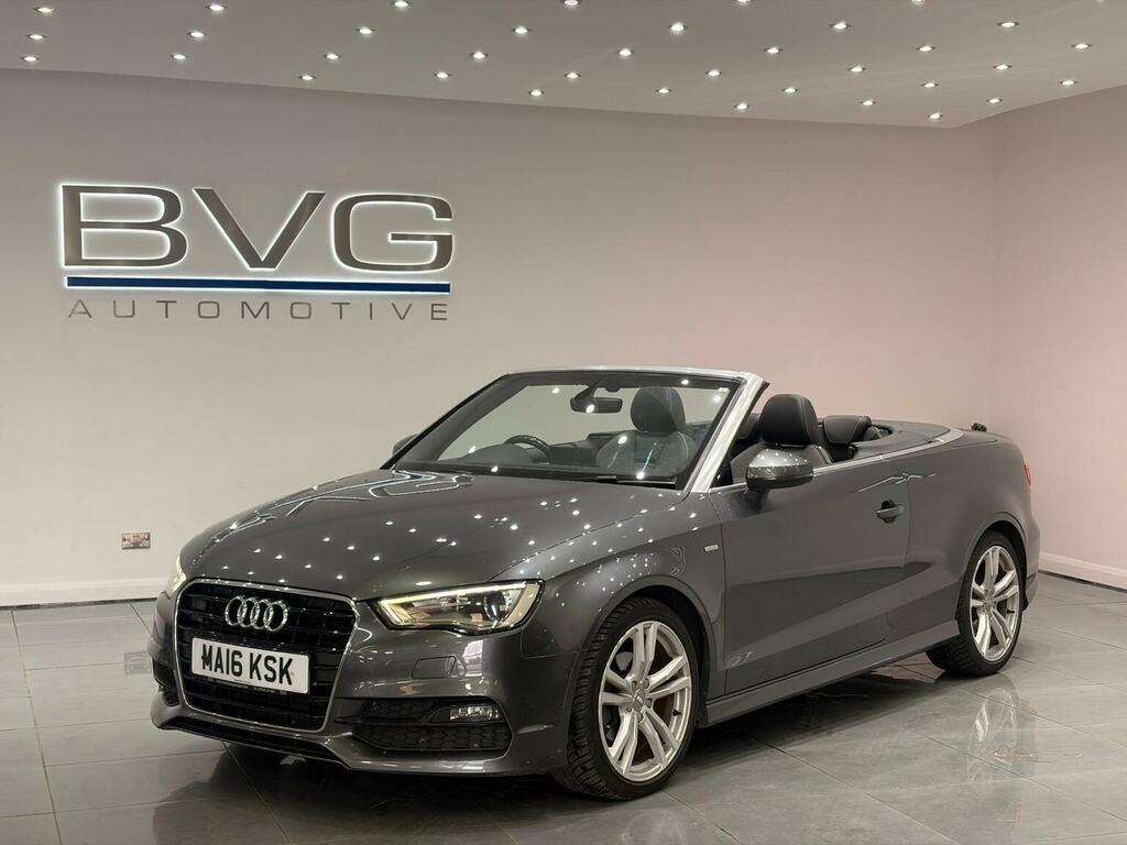 Audi A3 Cabriolet 2.0 Tdi Sport S Tronic Quattro Euro 6 Ss N Grey