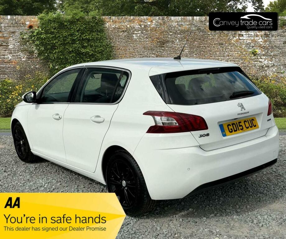 Peugeot 308 Hatchback 1.6 Bluehdi Allure Euro 6 Ss 201 White #2