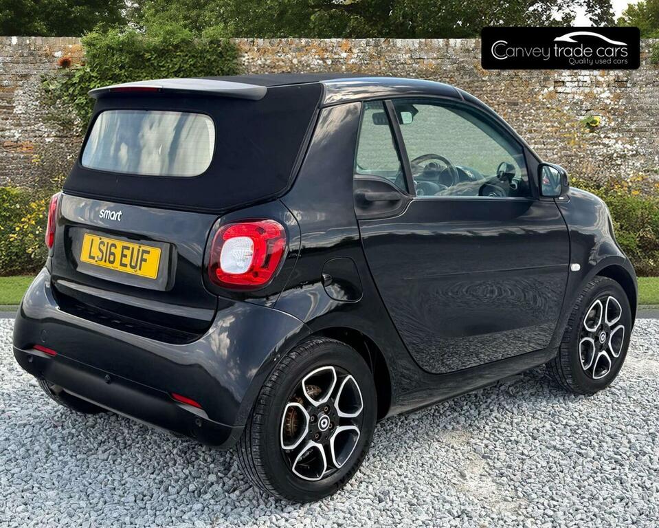 Smart Fortwo Cabrio Convertible 0.9T Prime Cabriolet Twinamic Euro 6 Black #6
