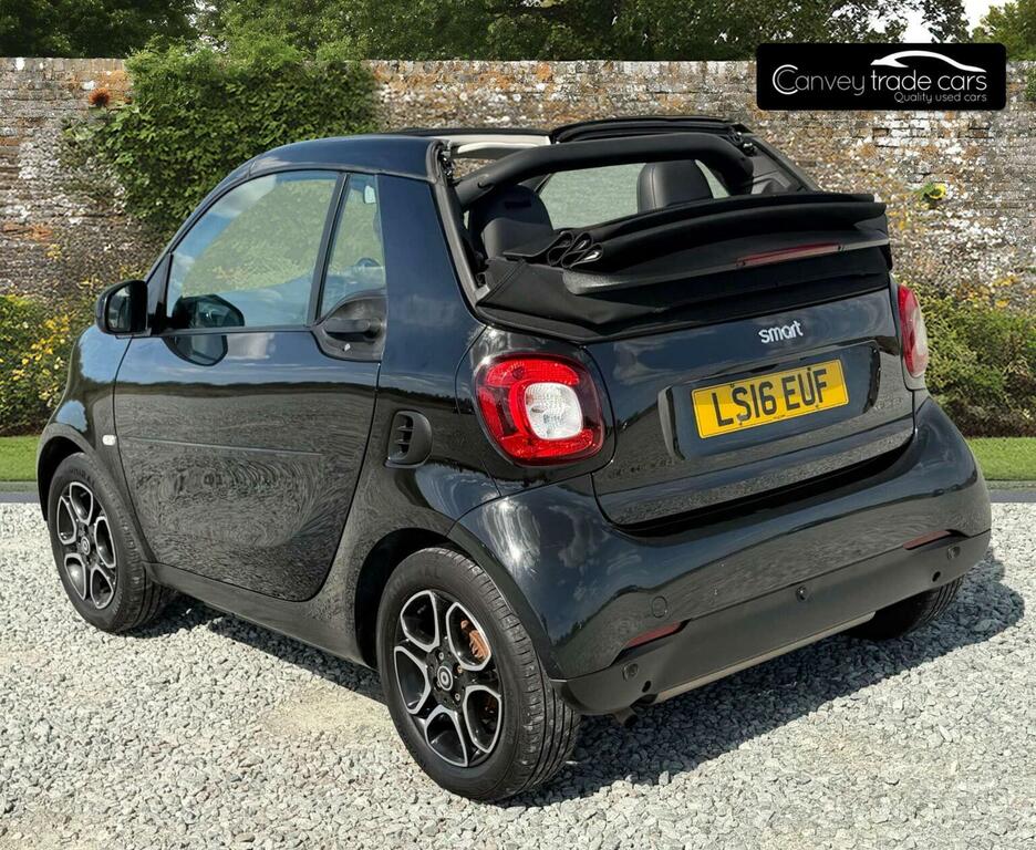 Smart Fortwo Cabrio Convertible 0.9T Prime Cabriolet Twinamic Euro 6 Black #2