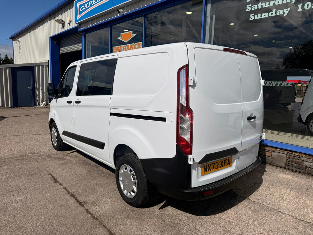 Ford Transit Custom 2.0 280 Ecoblue Leader Crew Van Double Cab Die White #4