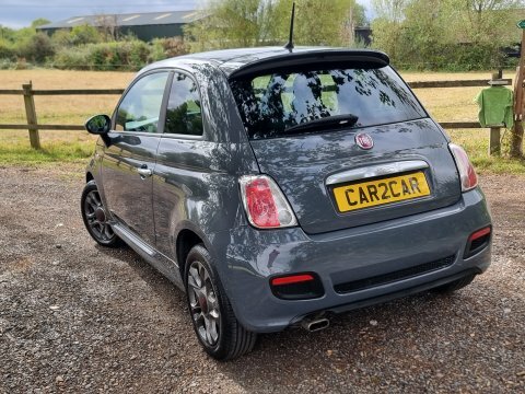 Fiat 500  Blue #7