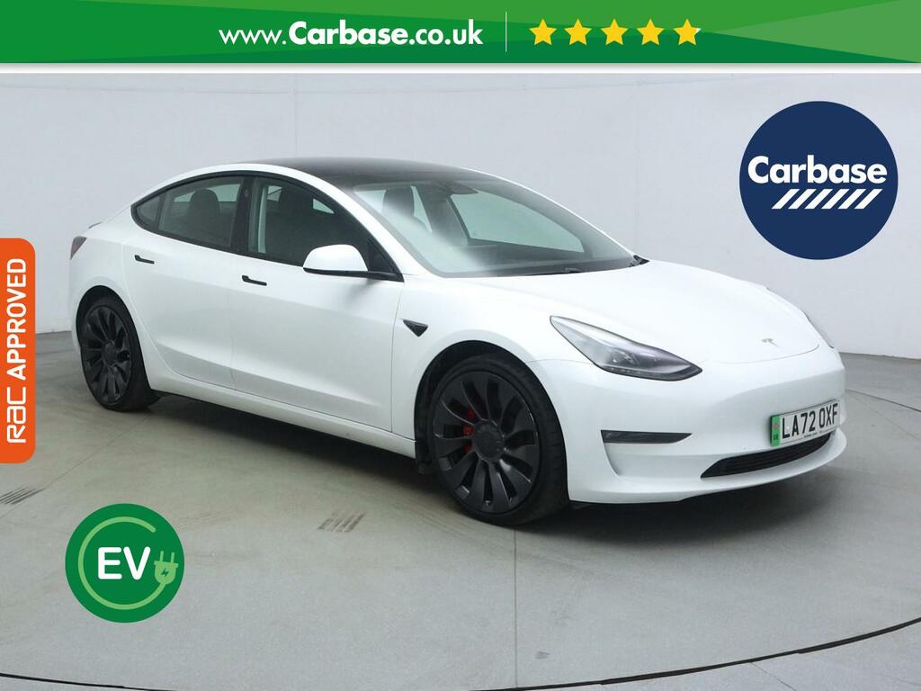 Tesla Model 3 Dual Motor Performance Saloon LA72OXF White