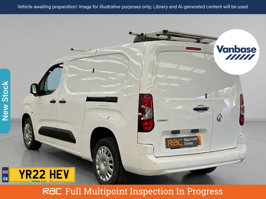 Vauxhall Combo 1.5 Turbo D 2300 Sportive Panel Van Man White #2