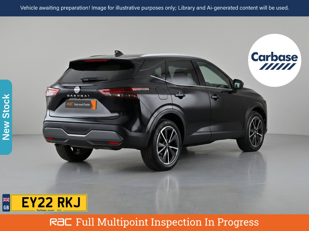 Nissan Qashqai 1.3 Dig-t Mhev Tekna Suv Hybrid Xtron E Black