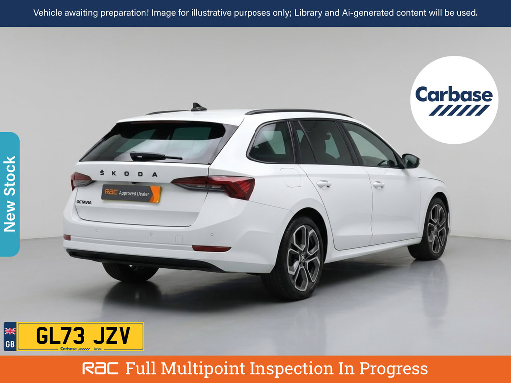 Skoda Octavia 2.0 Tsi Vrs Estate Dsg Euro 6 Ss 24 White #2