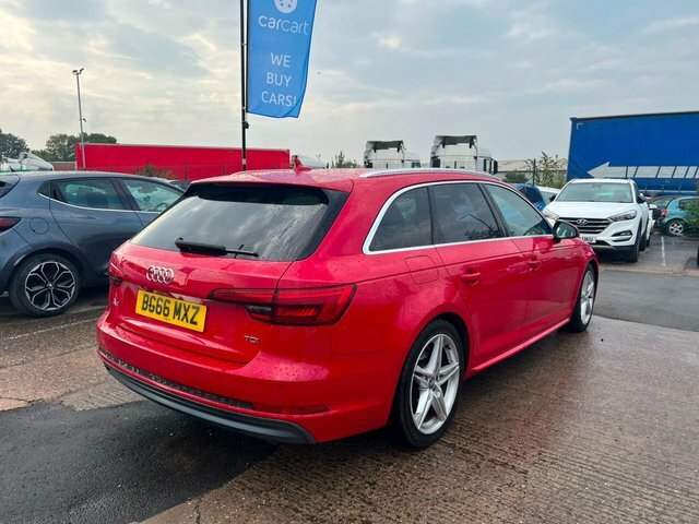 Audi A4 Avant Tdi S Line Estate Red #4