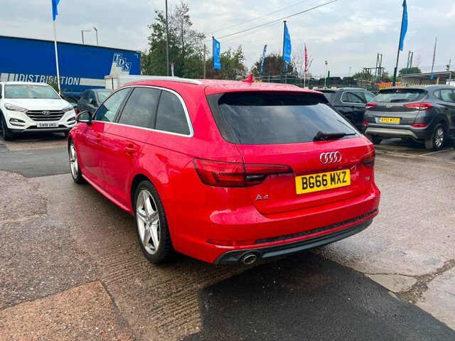 Audi A4 Avant Tdi S Line Estate Red #3