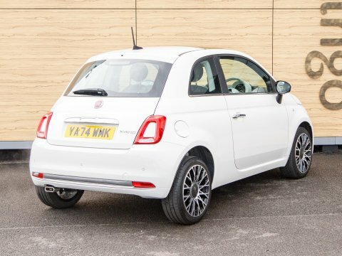 Fiat 500 Hatchback White #2