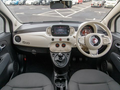 Fiat 500 Hatchback White #3