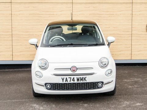 Fiat 500 Hatchback White #5