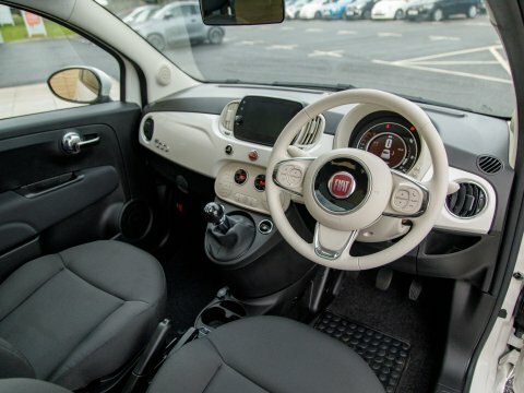 Fiat 500 Hatchback White #4
