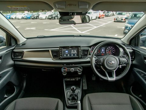 Kia RIO Hatchback Blue #3