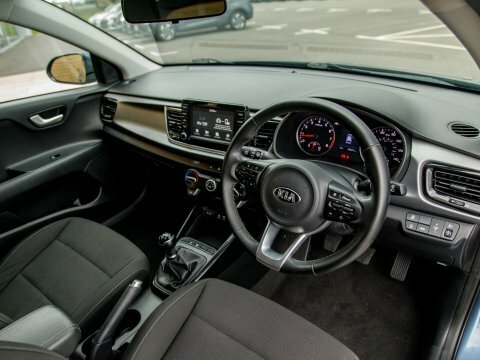 Kia RIO Hatchback Blue #4