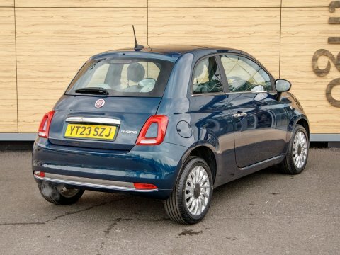 Fiat 500 Hatchback Blue #2