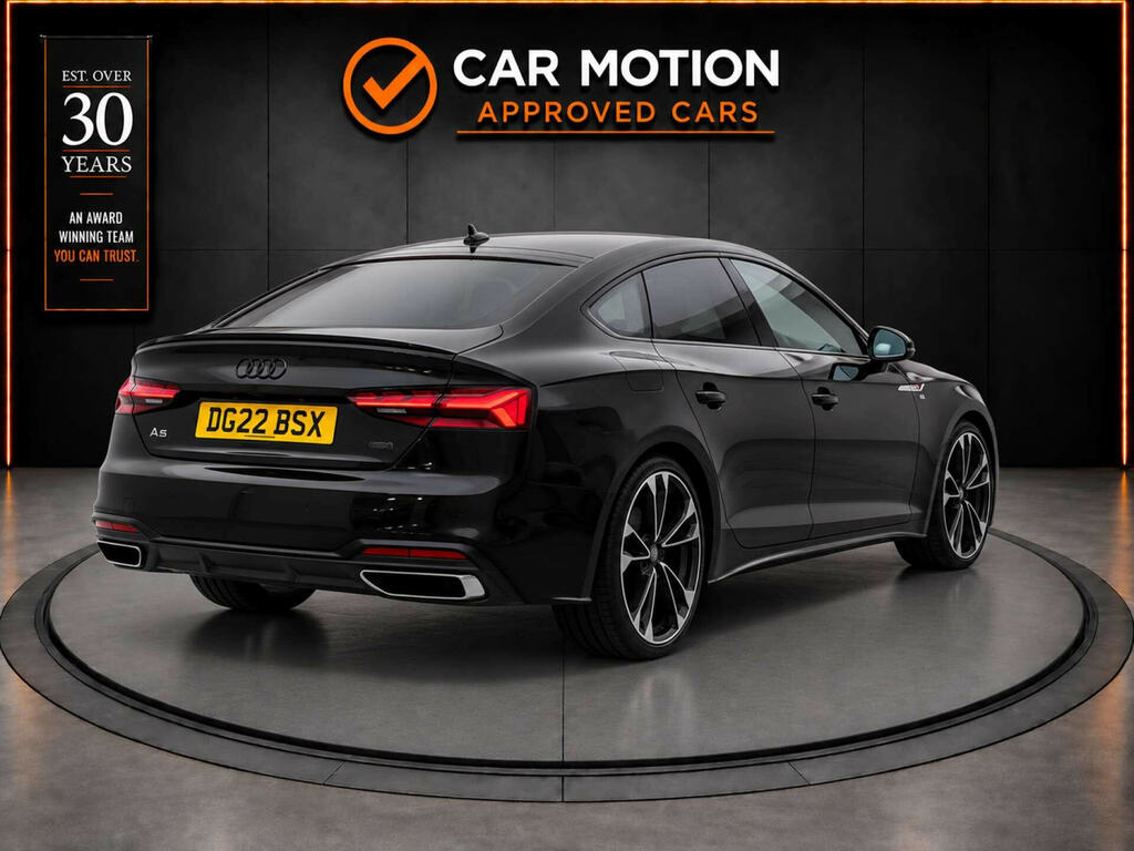 Audi A5 2.0 A5 Sportback 40 Tfsi Mhev Black Edition Semi-a DG22BSX Black #4