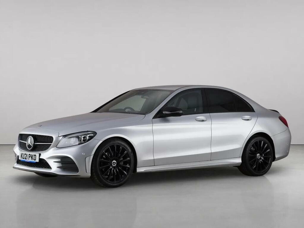 Mercedes-Benz C Class 2.0 C220d Amg Line Night Edition Premium Saloon Silver #2