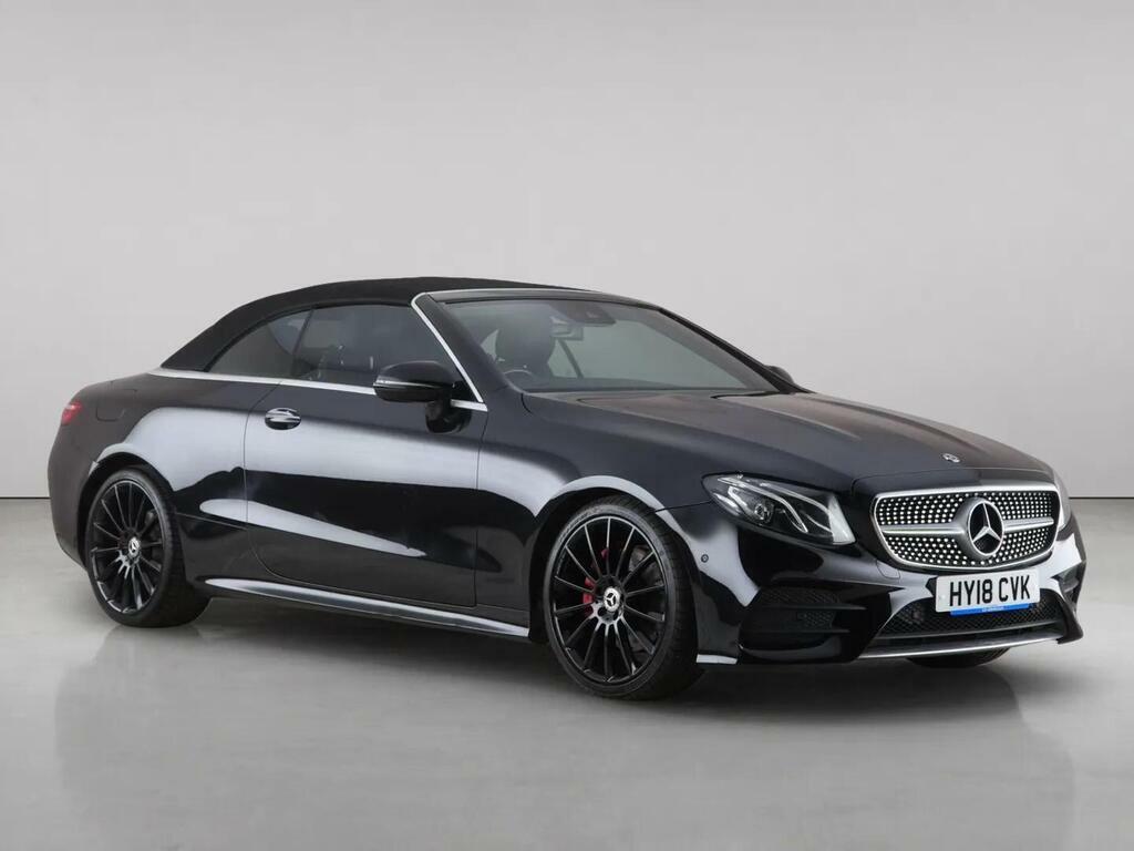 Mercedes-Benz E Class 2.0 E220d Amg Line Premium Cabriolet HY18CVK Black #5