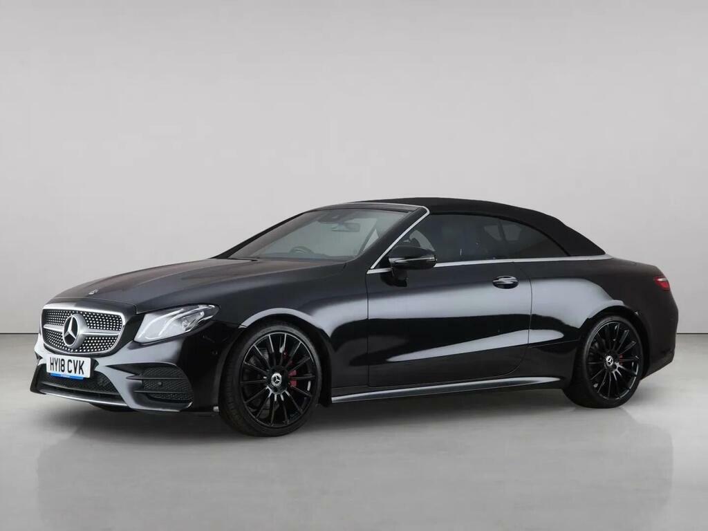 Mercedes-Benz E Class 2.0 E220d Amg Line Premium Cabriolet HY18CVK Black #6