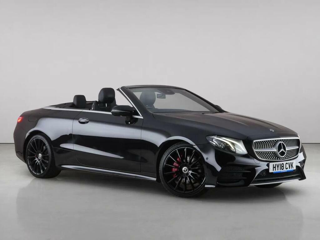 Mercedes-Benz E Class 2.0 E220d Amg Line Premium Cabriolet HY18CVK Black