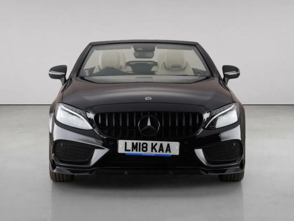 Mercedes-Benz C Class 2.0 C200 Amg Line Cabriolet Euro Black #6