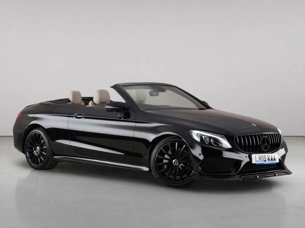 Mercedes-Benz C Class 2.0 C200 Amg Line Cabriolet Euro Black