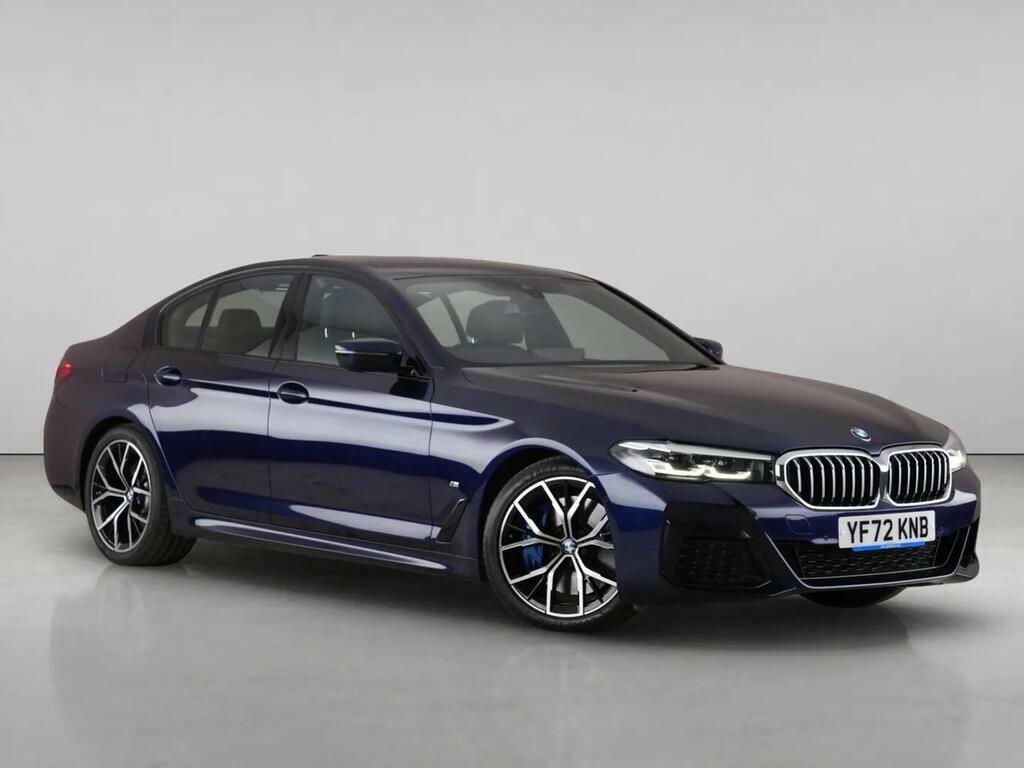 BMW 5 Series 3.0 530D Mht M Sport Saloon Hybrid Step Blue