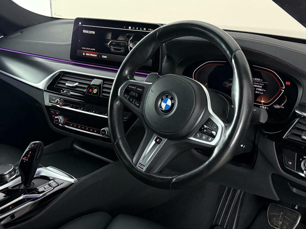 BMW 5 Series 3.0 530D Mht M Sport Saloon Hybrid Step Blue #3