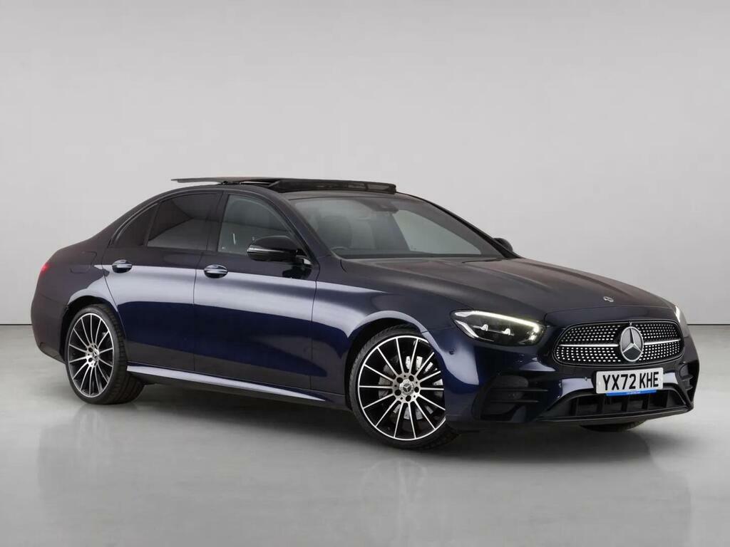 Mercedes-Benz E Class 2.0 E220dh Mhev Amg Line Night Edition Premium Pl Blue