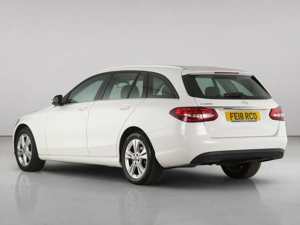 Mercedes-Benz C Class 2.0 C200 Se Executive Edition Estate Ma White #6
