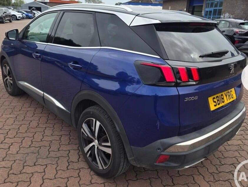Peugeot 3008 1.2 Puretech Gt Line Euro 6 Ss Blue #3