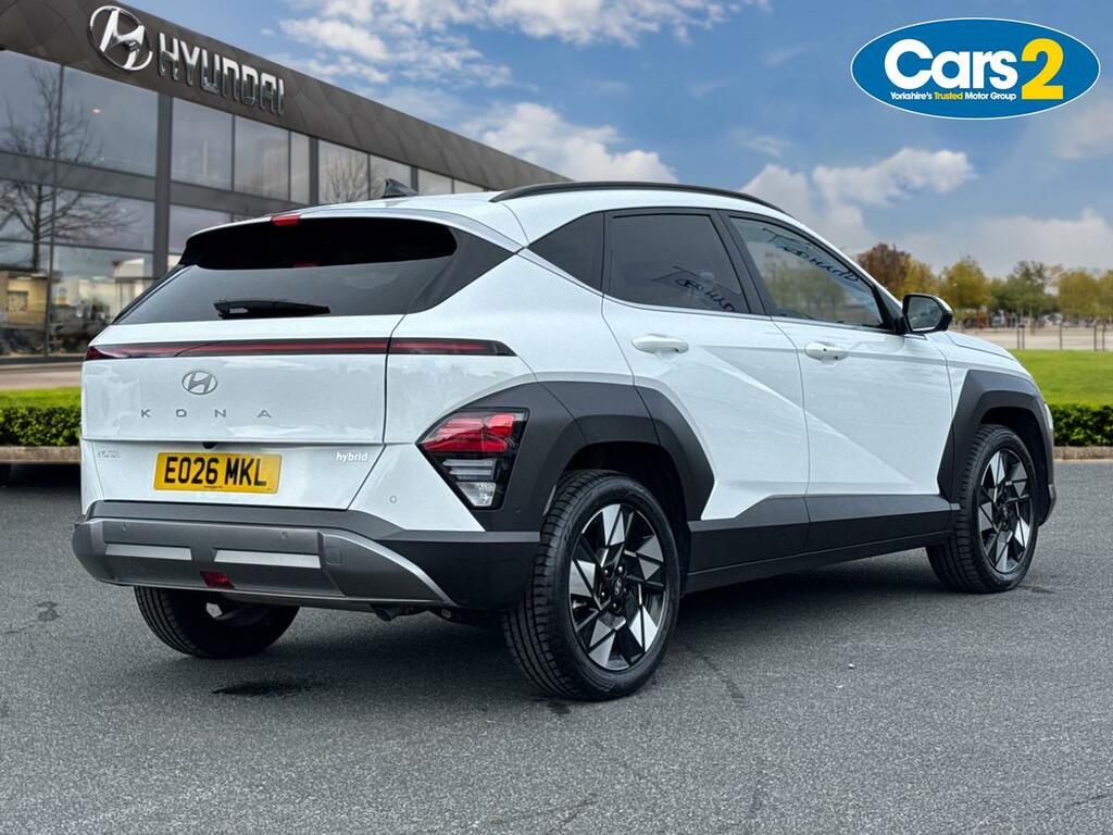 Hyundai Kona 1.6 H-gdi Ultimate Suv Hybrid Dct Euro White #3
