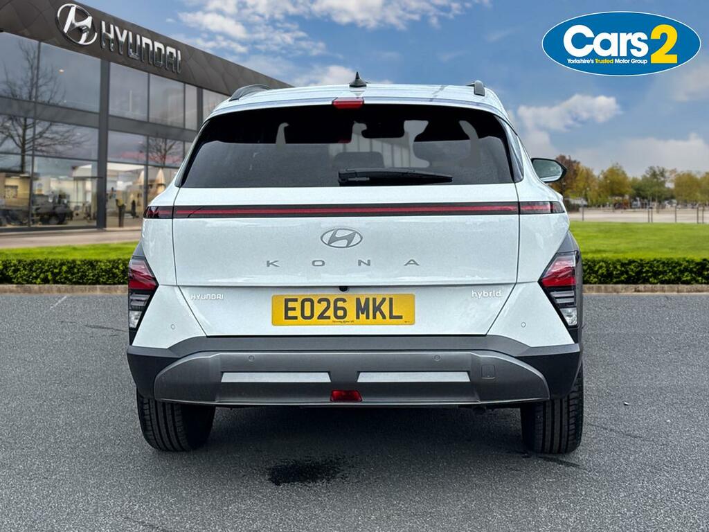 Hyundai Kona 1.6 H-gdi Ultimate Suv Hybrid Dct Euro White #4